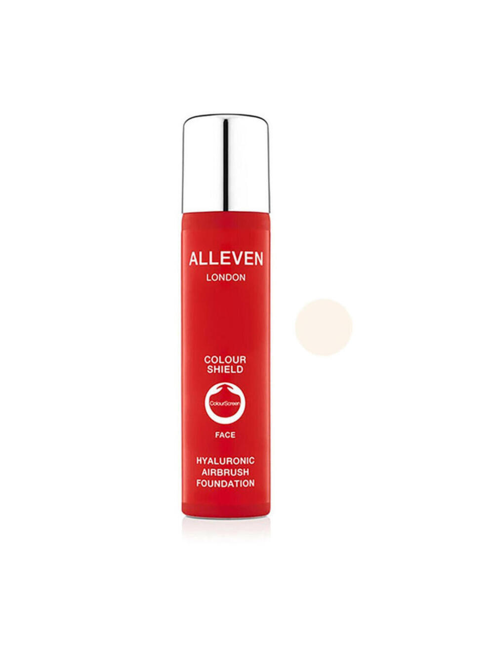 ALLEVEN Colour Shield Face Hyaluronic Airbrush Foundation - AMBER 1.7 Oz/75ml